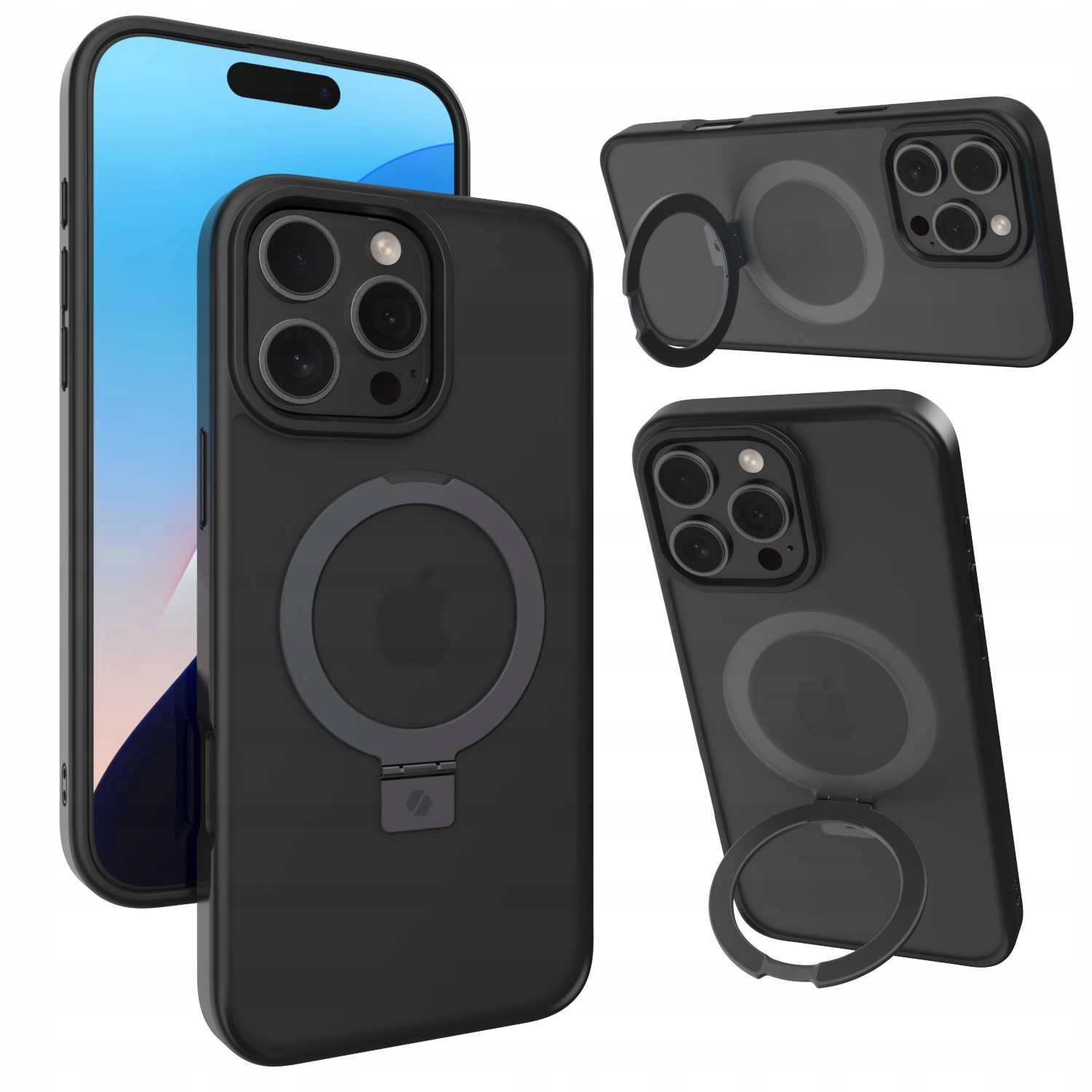 Spacecase Ring Pro Mag iPhone 16 Pro Max černý