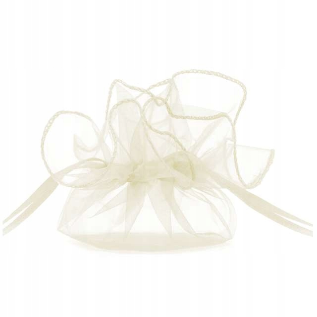 

Woreczki z organzy piękny Prezencik kremowe 10 szt