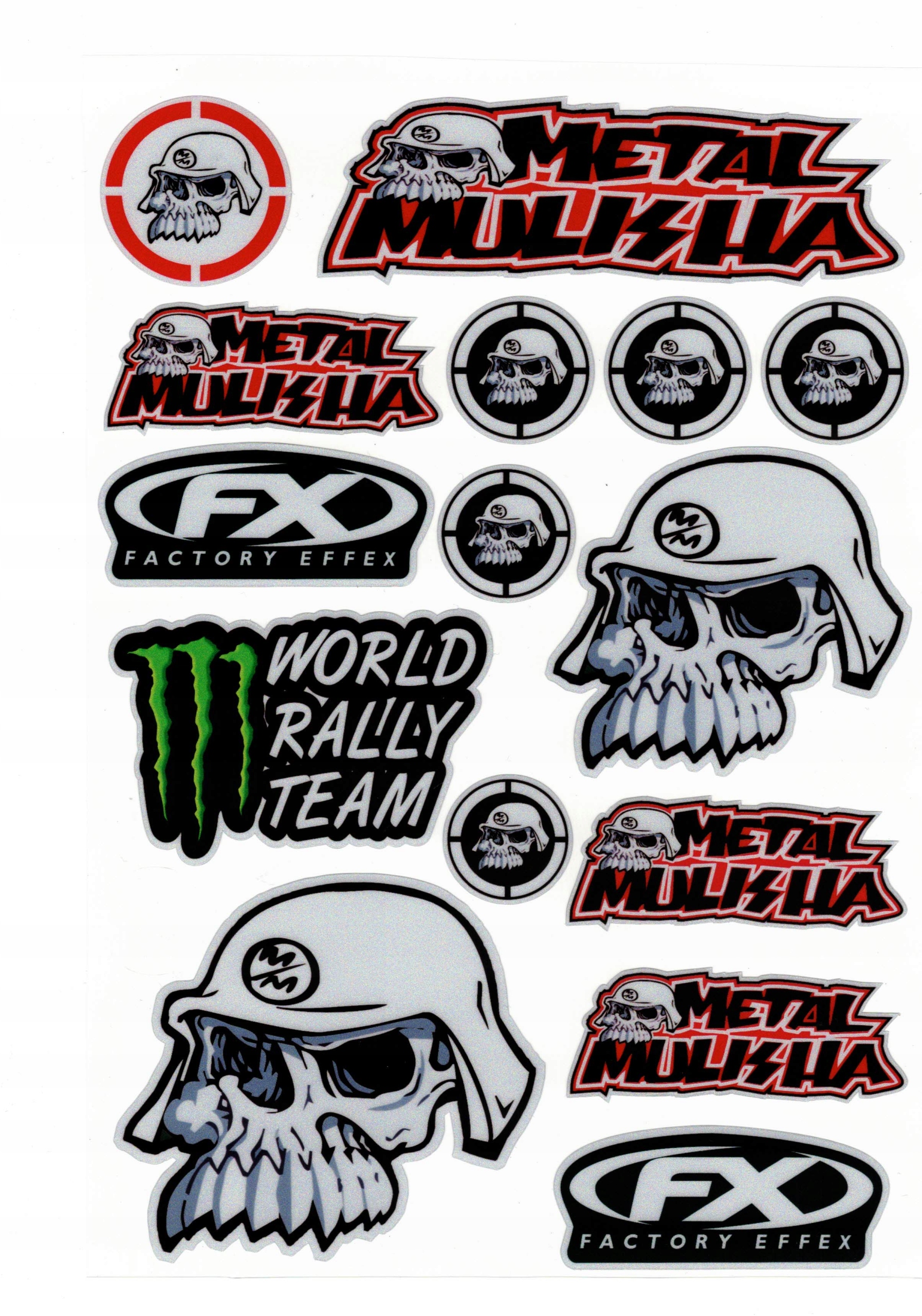 

Naklejki Na Motor Motocykl Monster Metal Mulisha