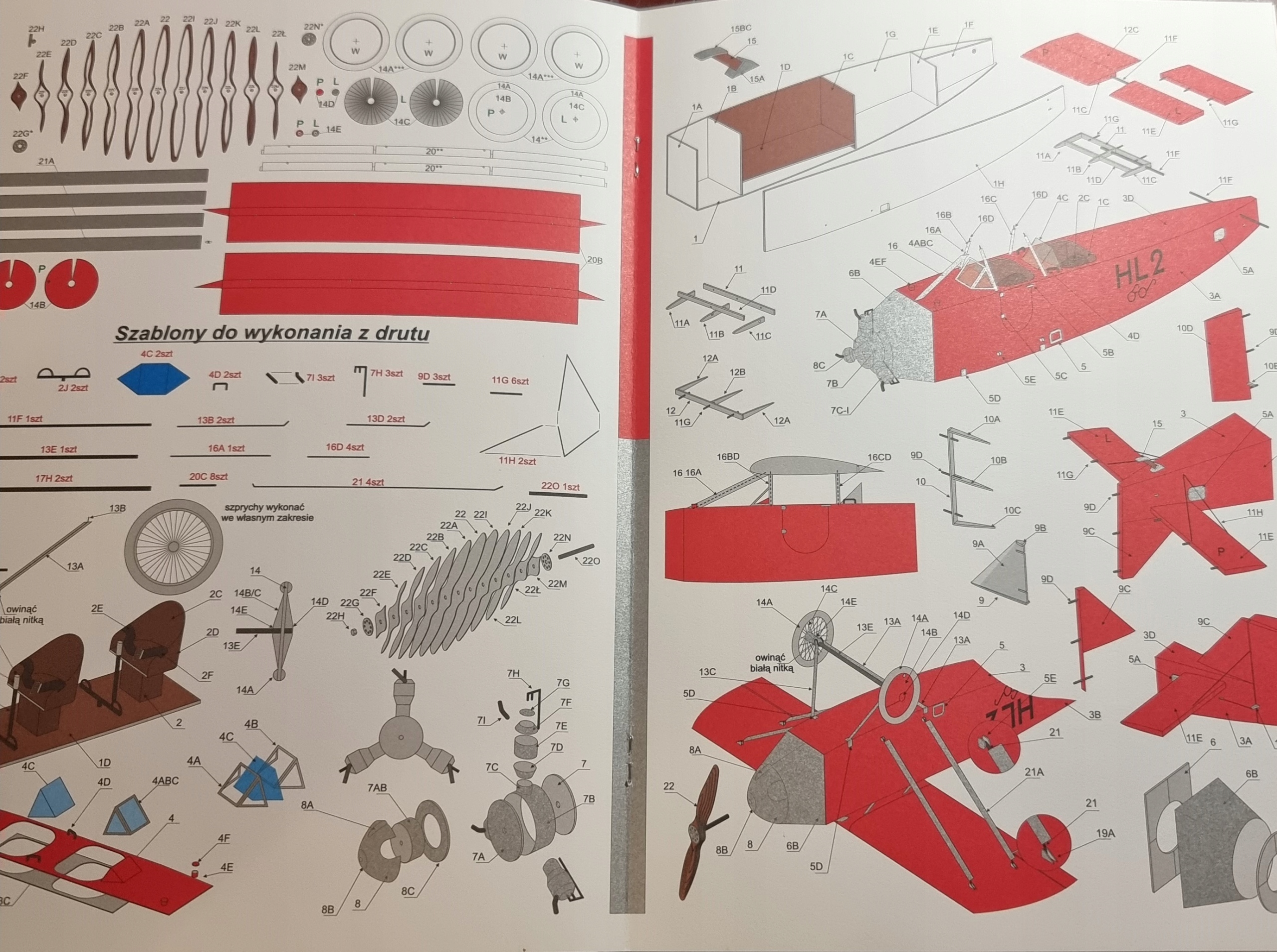 Orlik Model kartonowy HL-2 Haroldek Wydawnictwo Orlik