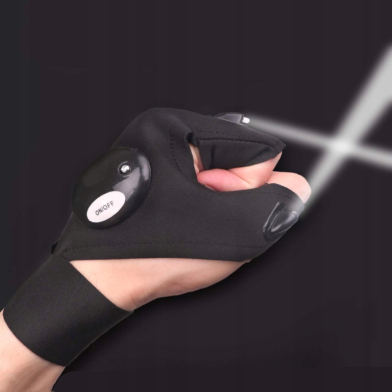 RĘKAWICZKI LED ŚWIETLNE KOMPLET PRAWA I LEWA - ZESTAW MARKI GLOVELITE Model u45w