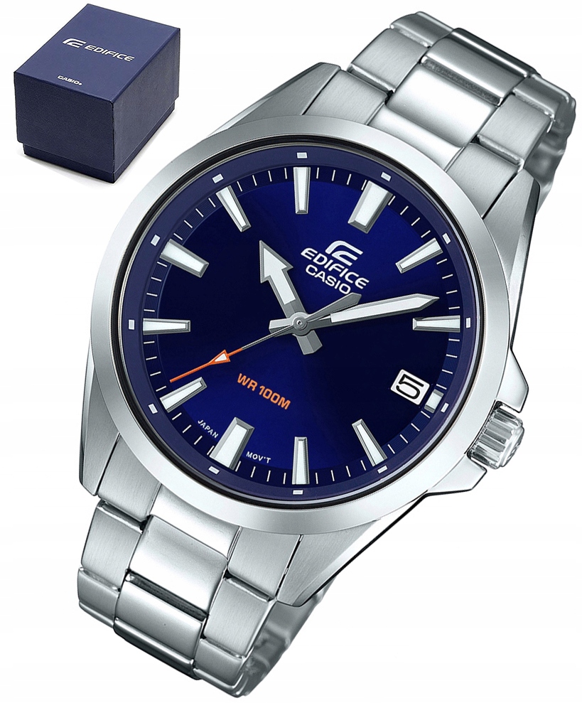 Pánské Hodinky Casio Edifice EFV-100D-2A 100M Včetně Krabička