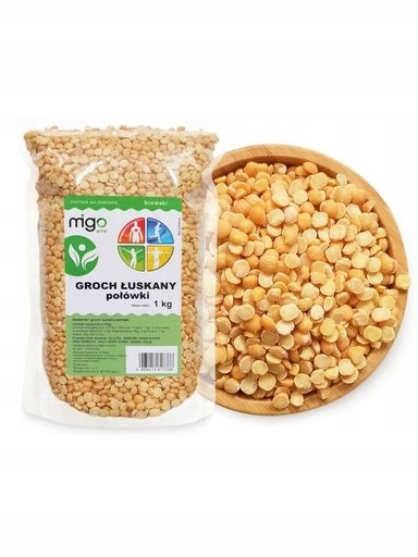 7 x MIGOgroup, Hrách žlutý loupaný, půlky (1 kg) MIGOgroup