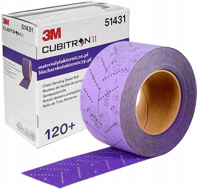 3M 51431Brúsny list v rolke Cubitron" Il Hookit" 737U P120