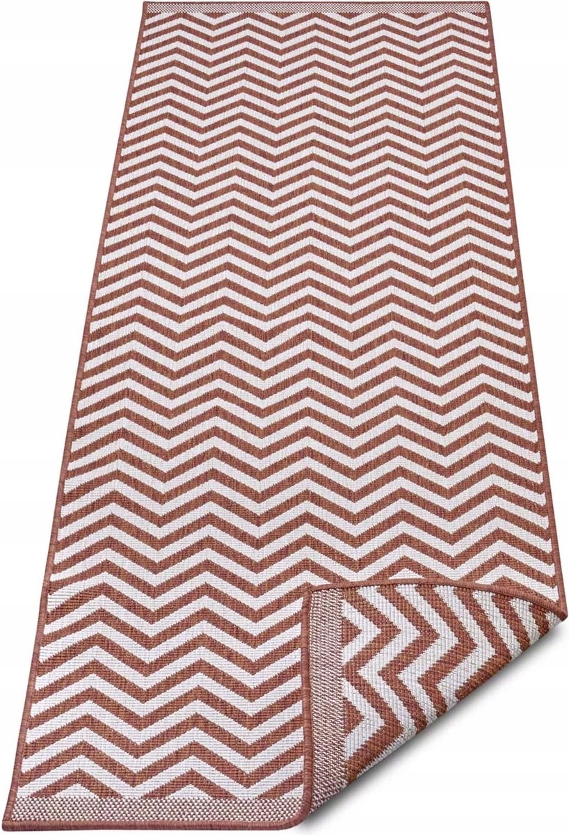 Koberec Běhoun 80x350 cm, oboustranný, plochý tkaný pro chodbu-předsíň