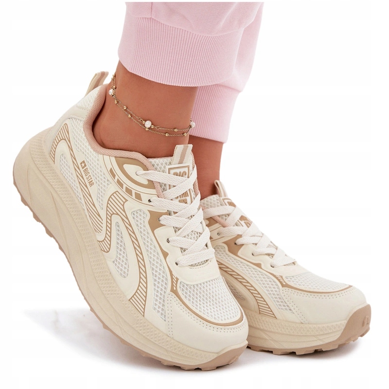 Sportovní Boty Tenisky Big Star TT274326 Hi-poly Systém Béžové 36