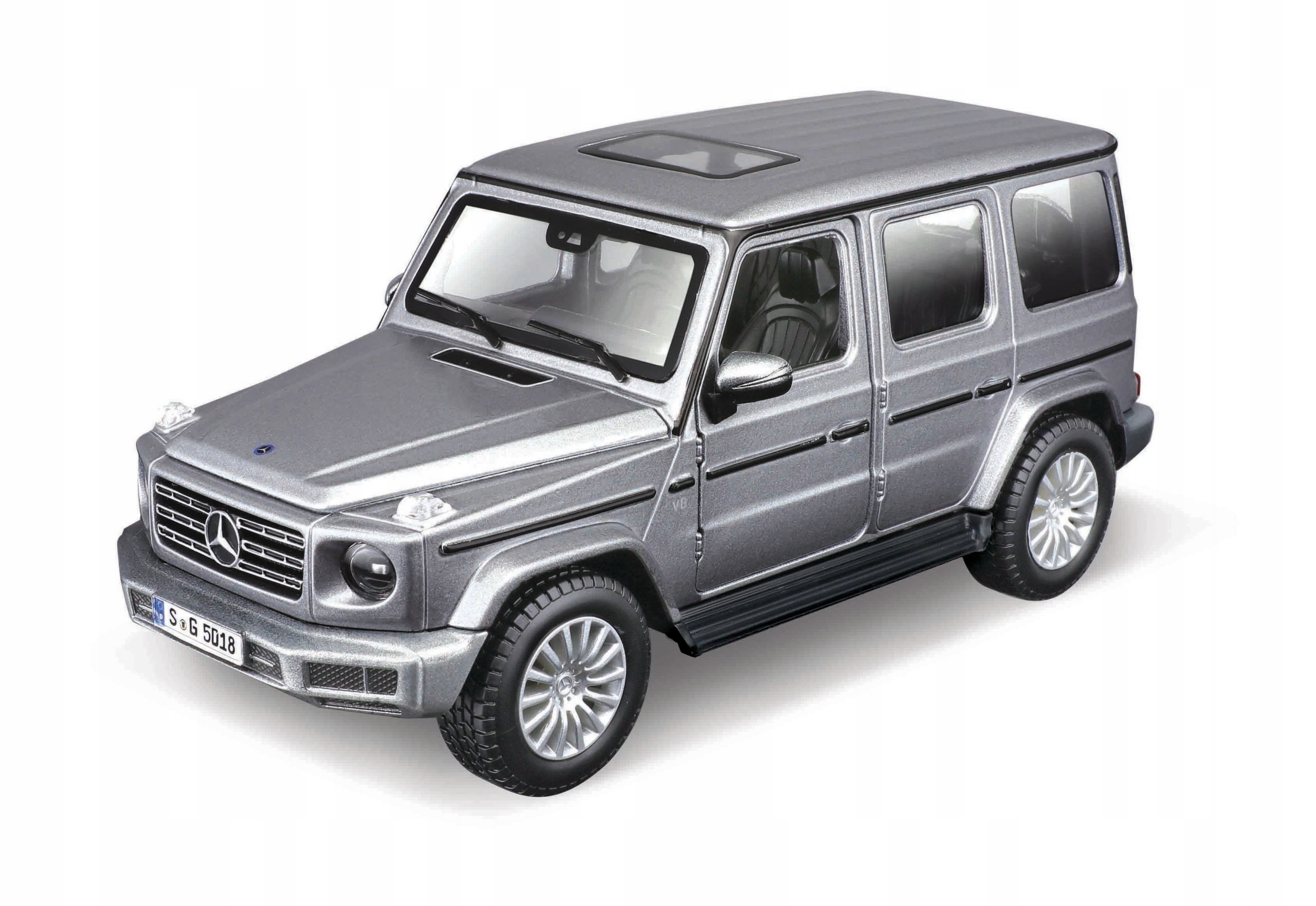 Maisto 2019 Mercedes-benz G Třída Stříbrná 1:25 Skládací Sada Nová