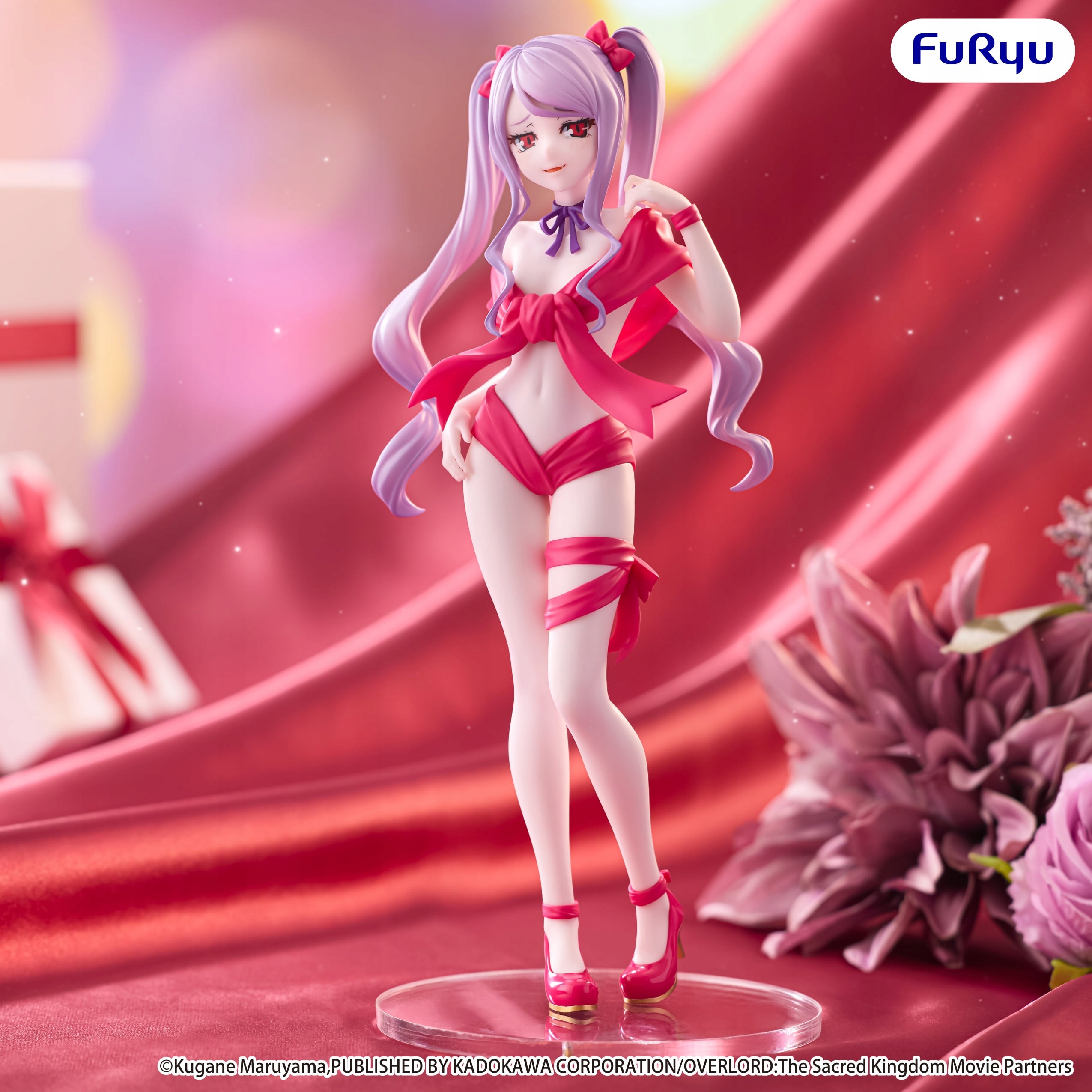 FuRyu Sběratelská figurka Overlord Shalltear z řady BiCute Bunnies (Ribbons), výška 22 cm, anime a manga styl