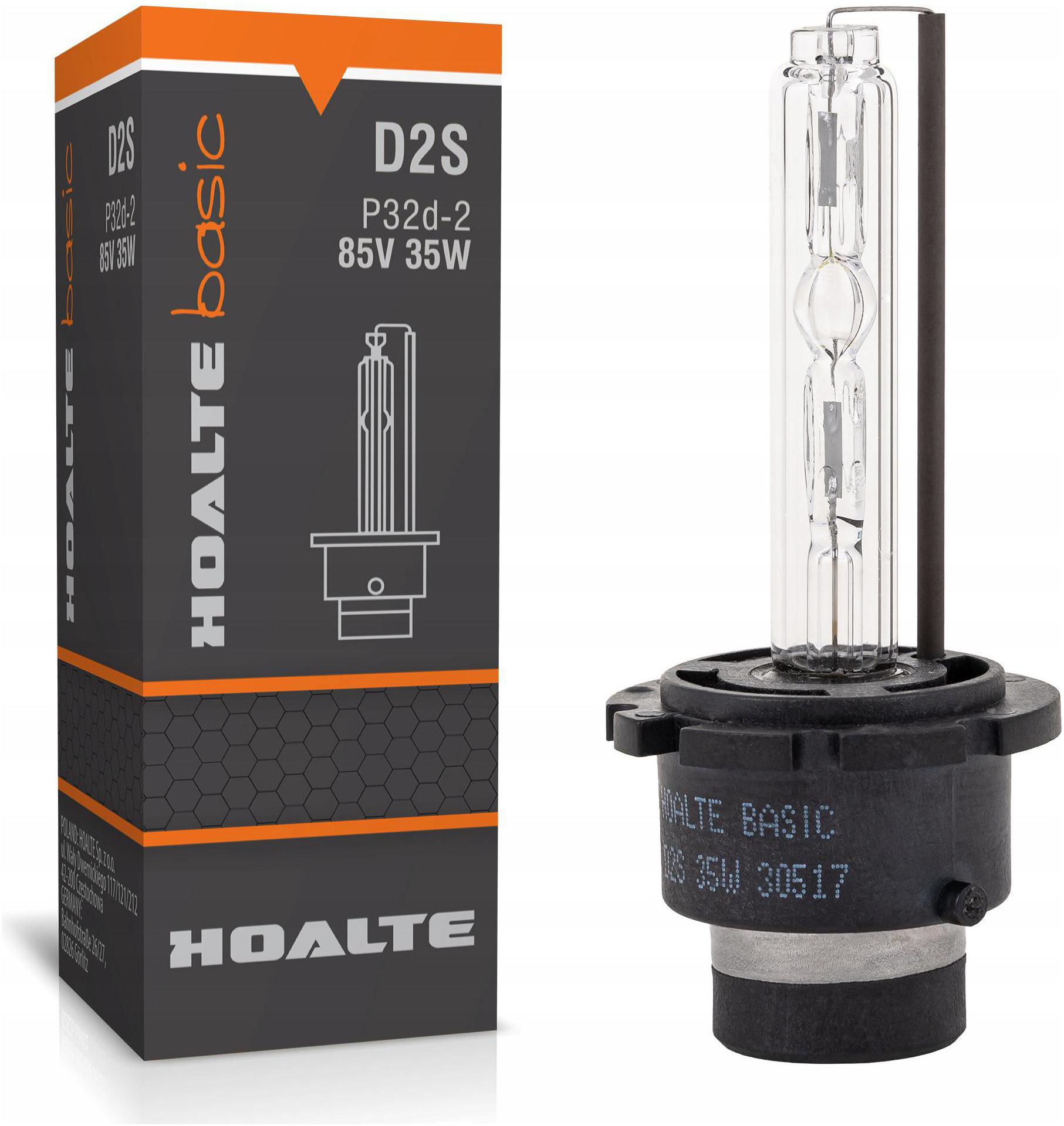 Żarnik Xenon D2S 35W Żarówka Ksenon 5000K Palnik Hoalte P32d-2 Homologacja