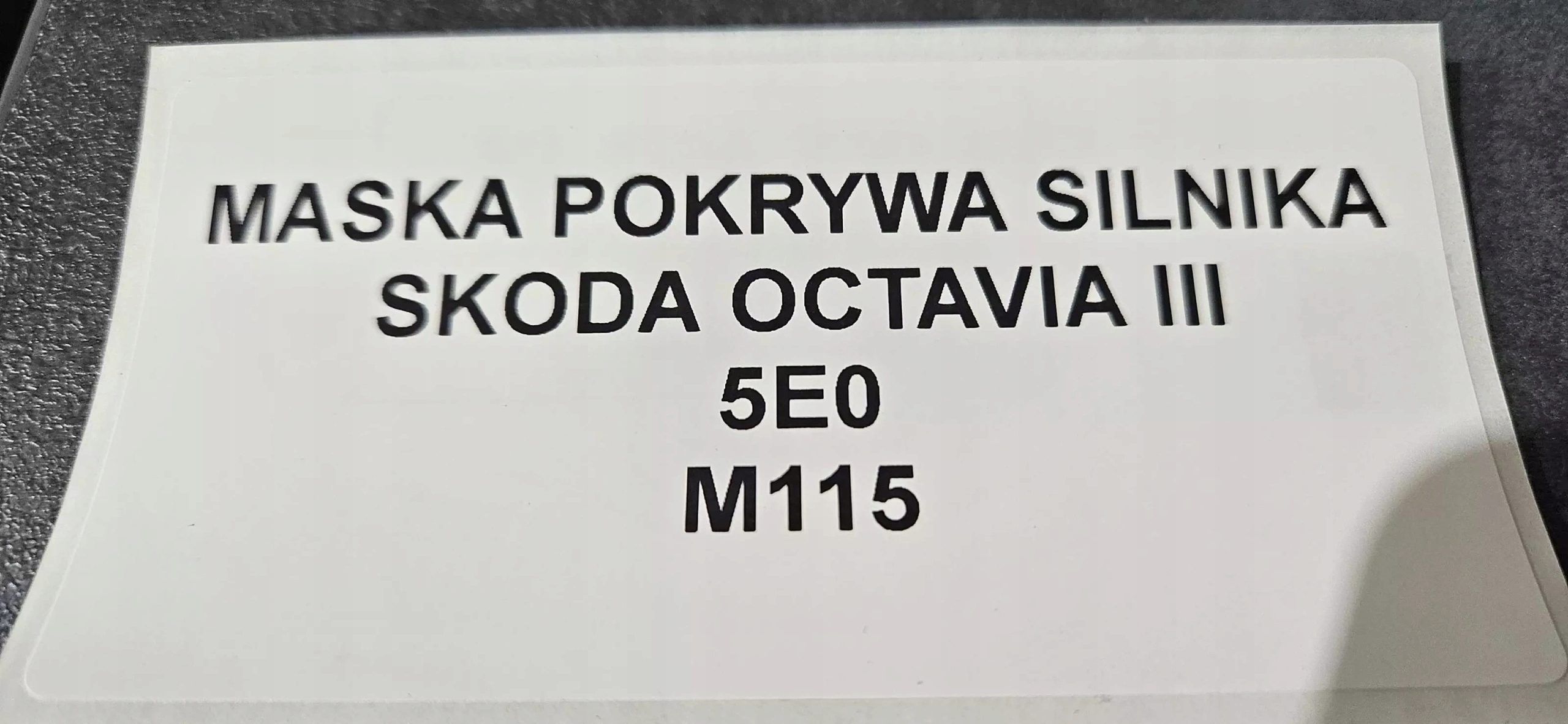 Cofano SKODA OCTAVIA III 5E0 ORYG
