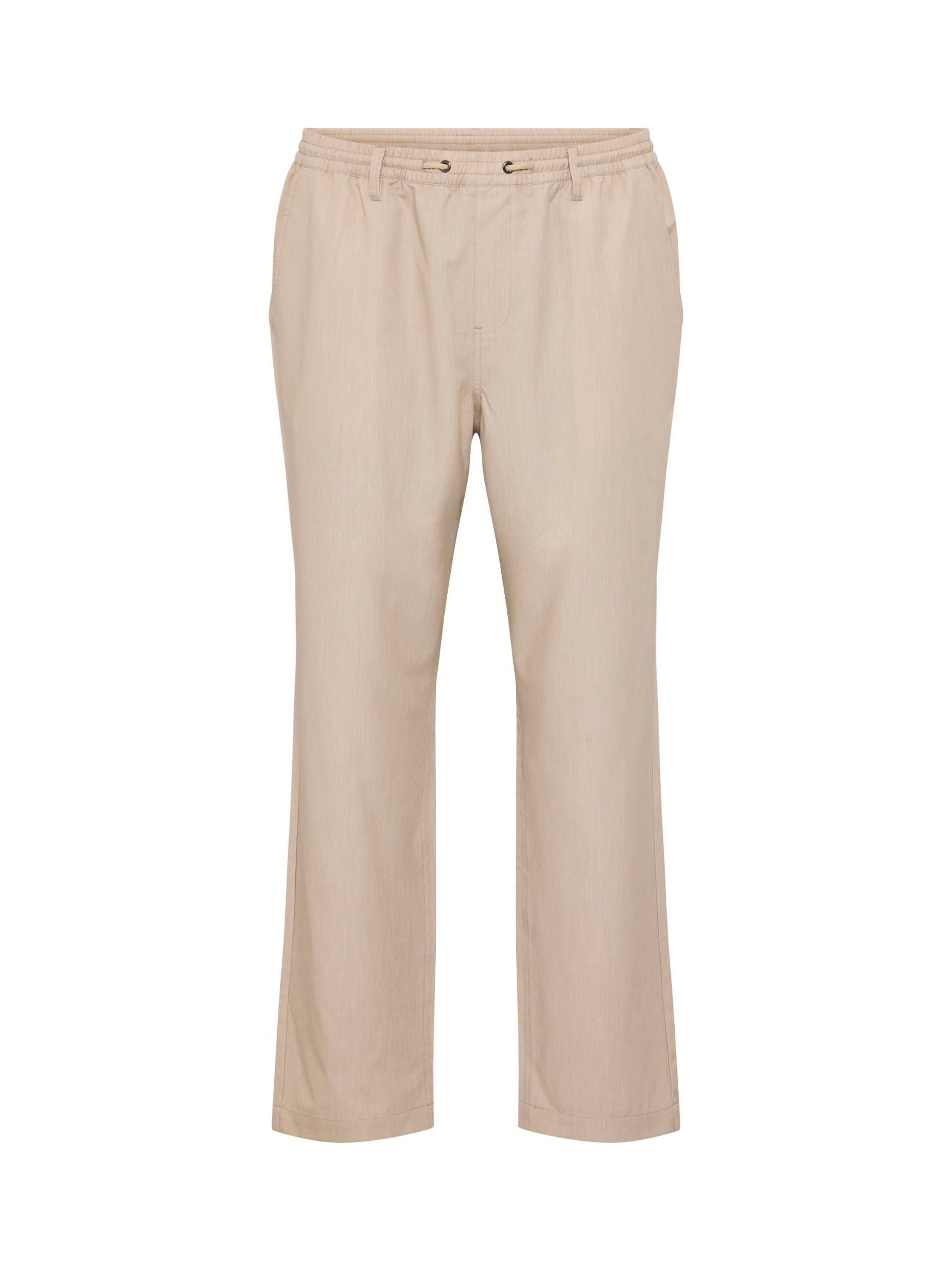 North Latitude Elastické Chino Kalhoty S Gumou, Velké Velikosti Béžové 2XL