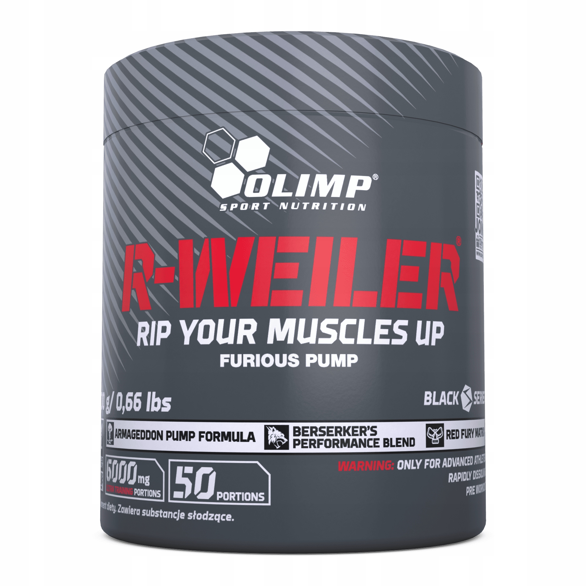 Olimp R-weiler 300g Przedtreningówka Smak Red Punch Pompa Koncentracja