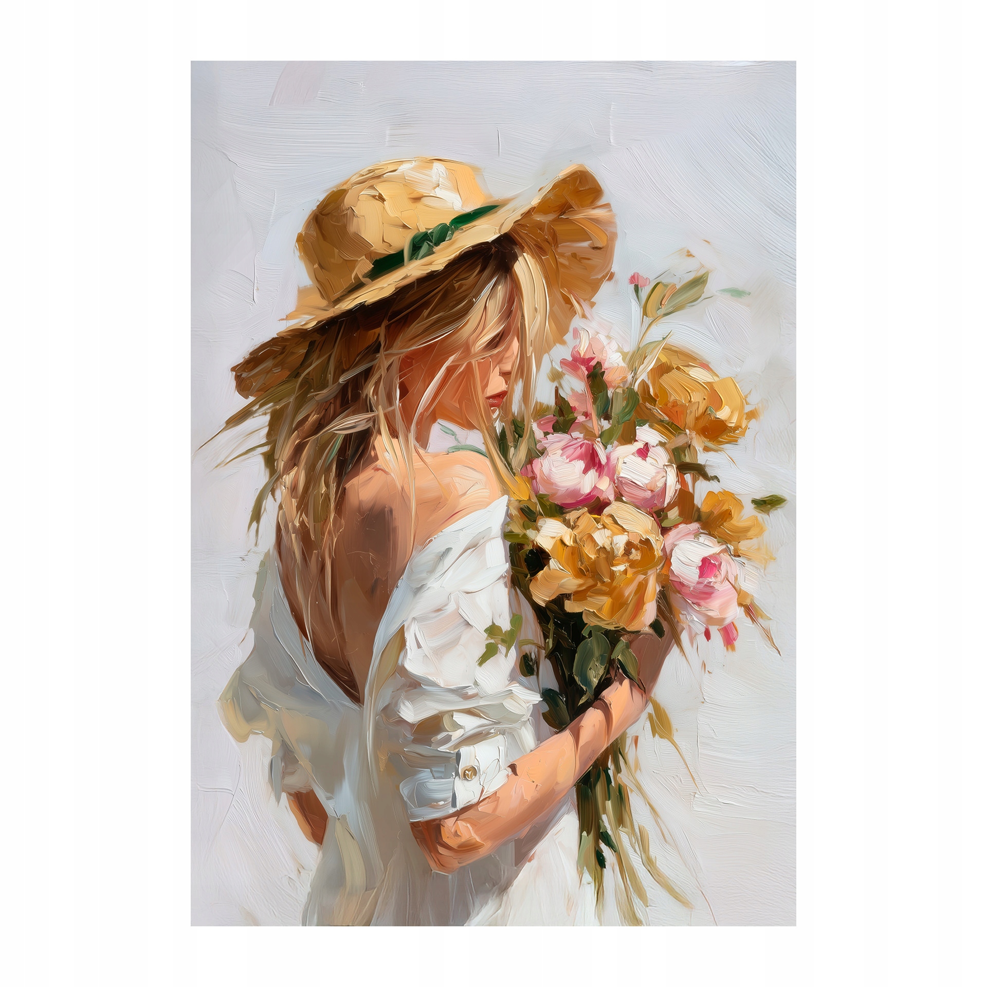 Ručne zušľachtené obrazy Spring Bouguet 70x100