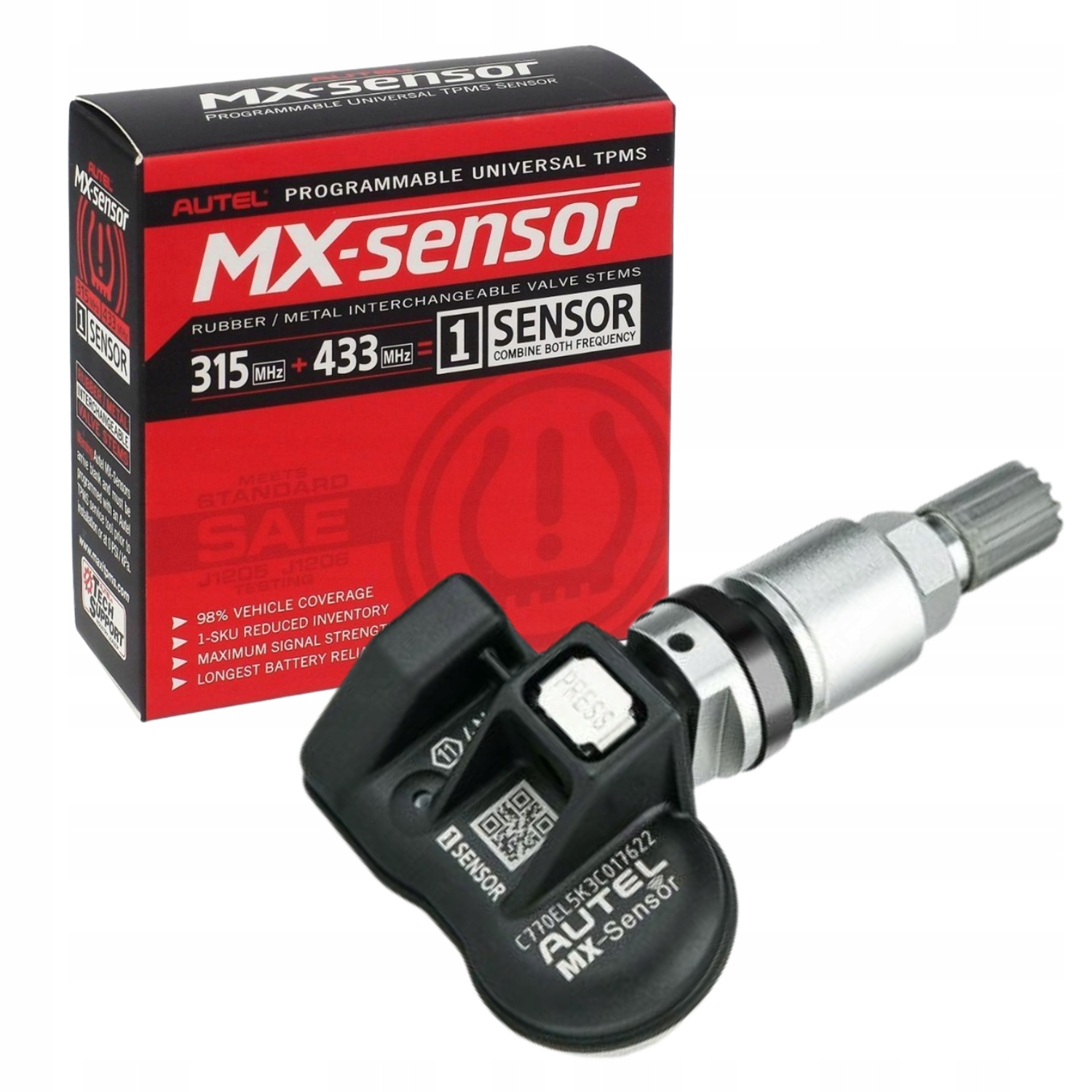 

Czujnik ciśnienia Tpms Autel 1-Sensor 433/315 MHz