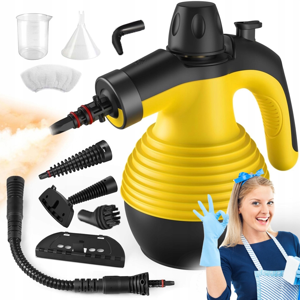 Myjka Parowa Parownica Czyścik 3 Bar 1050W Do Sprzątania W Domu