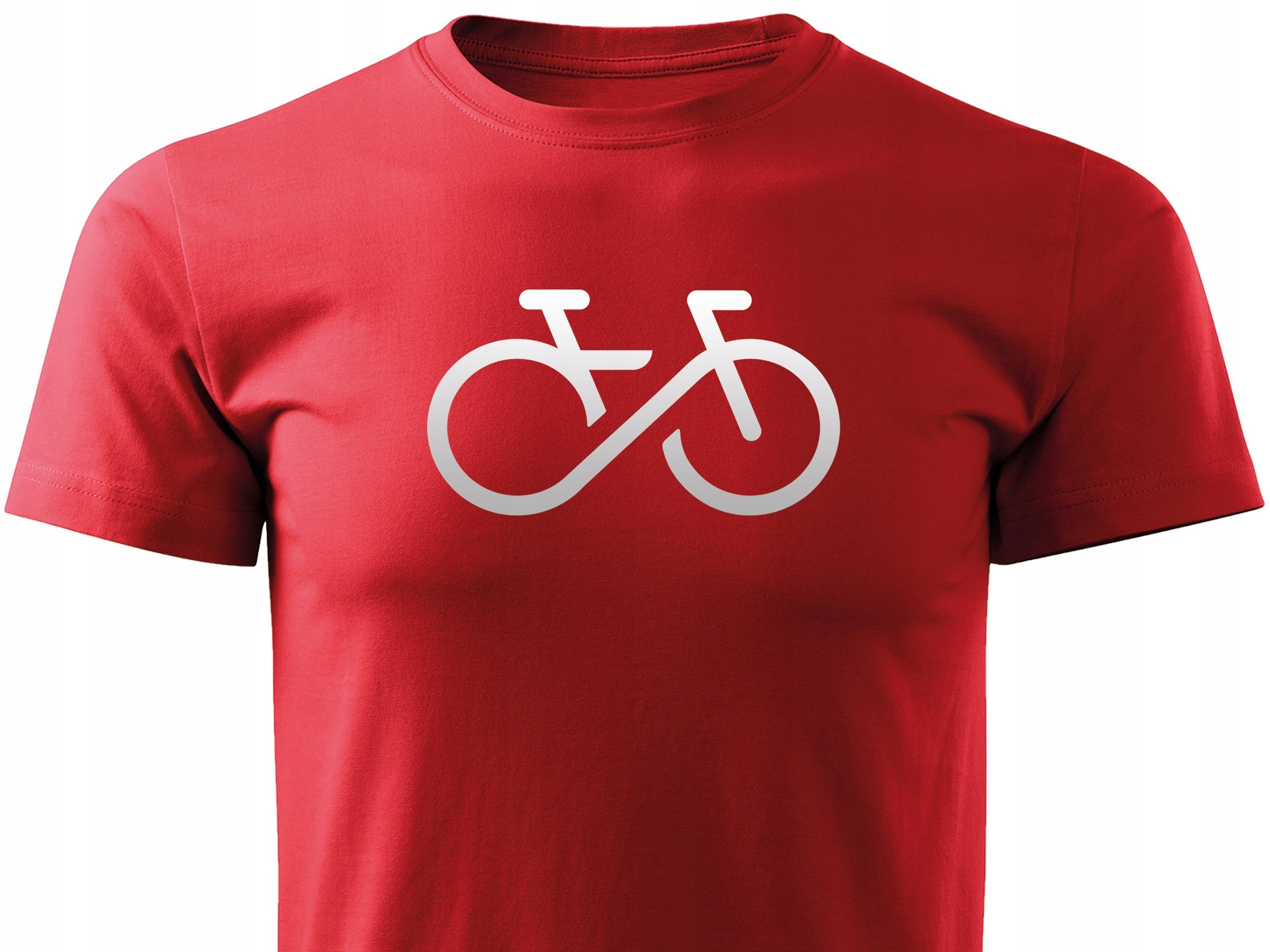 

T-shirt z czarnym odblaskowym logo - Rower Forever