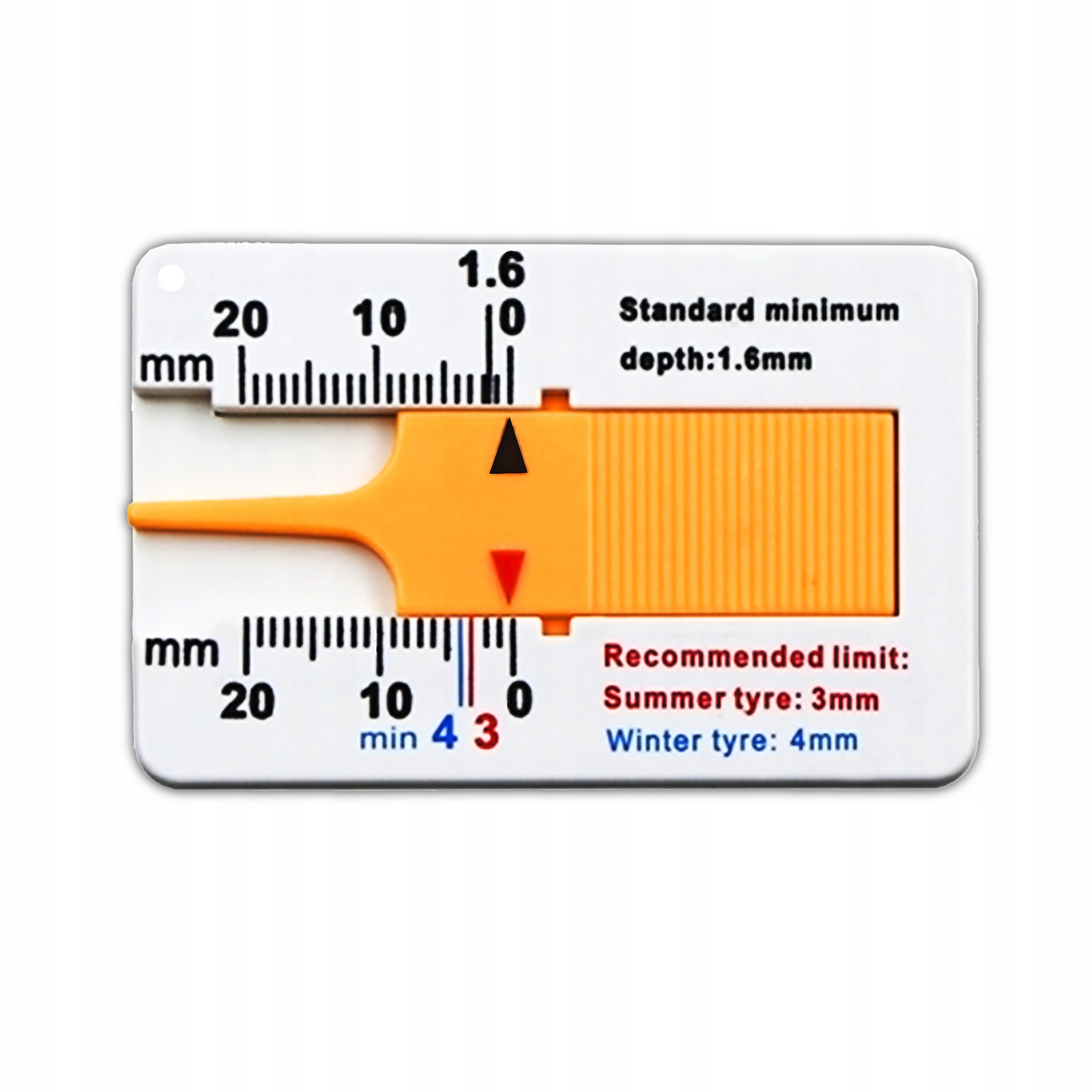MIERNIK BIEŻNIKA miernik GŁĘBOKOŚCI WYSOKOŚCI bieżnika OPON tester miarka Kod producenta 20154126