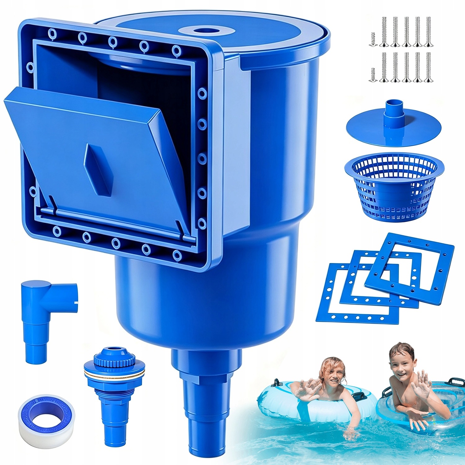 Skimmer Do Bazénu Čistící Nástěnný Odpěňovač Povrchu Čistý