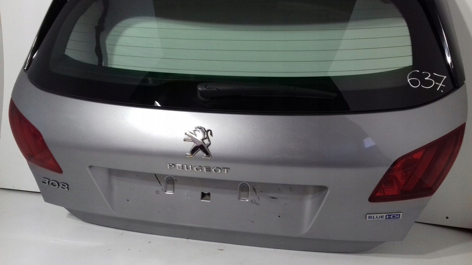 Peugeot 308 HB 2015r boot doors rear part srebrna (637)