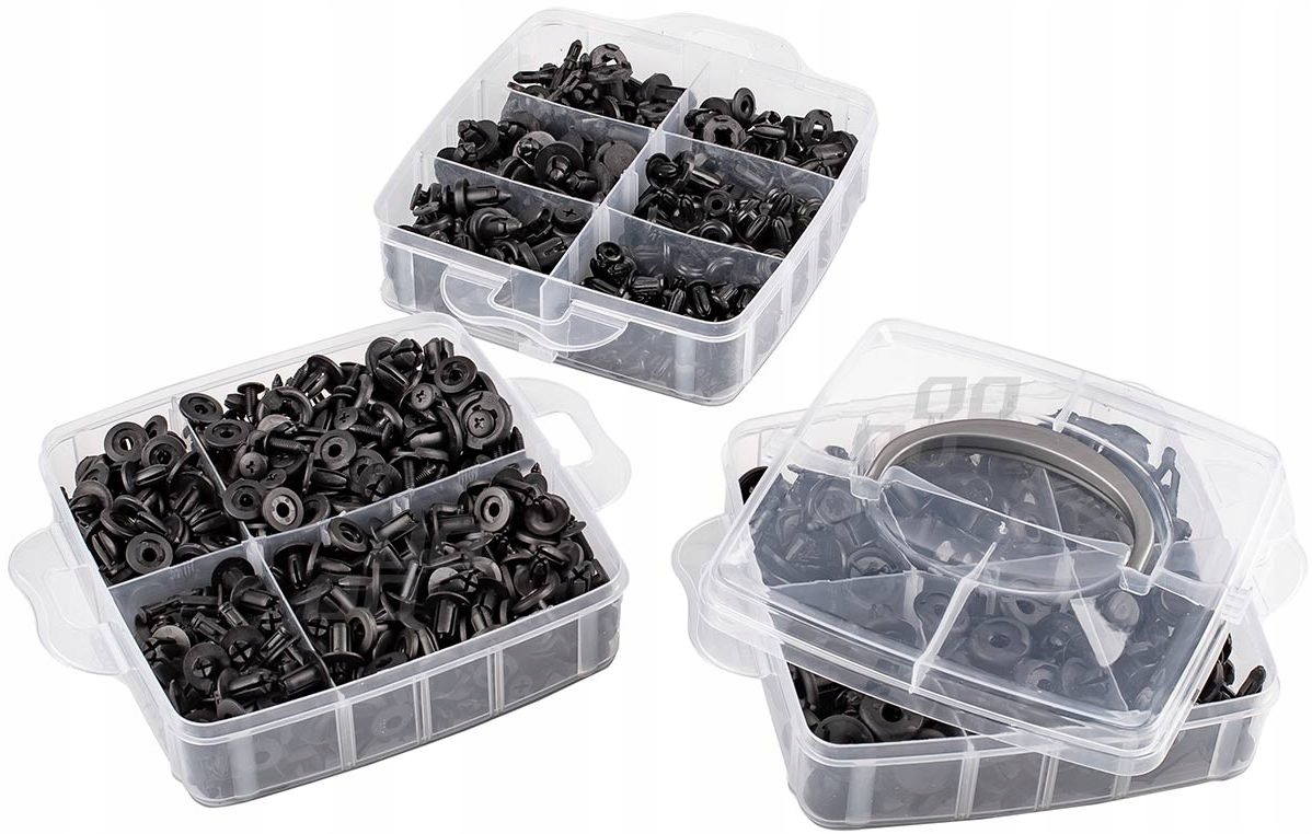 KOŁKI SPINKI KLIPY SAMOCHODOWE W PUDEŁKU + AKCESORIA 650 ELEMENTÓW ZESTAW Marka MG-COM