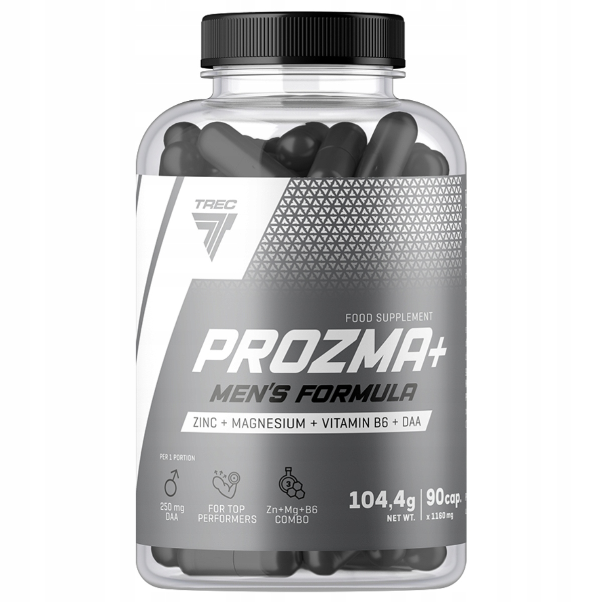 TREC PROZMA+ 90 ZMA MAGNEZ CYNK B6 DAA BOOSTER TESTOSTERON NA MĘSKOŚĆ Marka Trec Nutrition