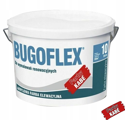 Kabe Bugoflex Farba Akrylová Farba 10 l Biela