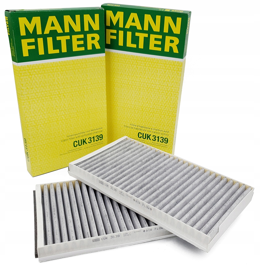 MANN-FILTER ВОЗДУШНЫЙ ФИЛЬТР КАБИНЫ CUK 3139 2ШТ