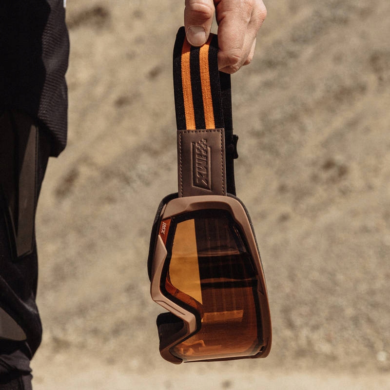 Gogle IMX ENDURANCE RUST BROWN MATT/ORANGE GRATISY Typ cross/enduro