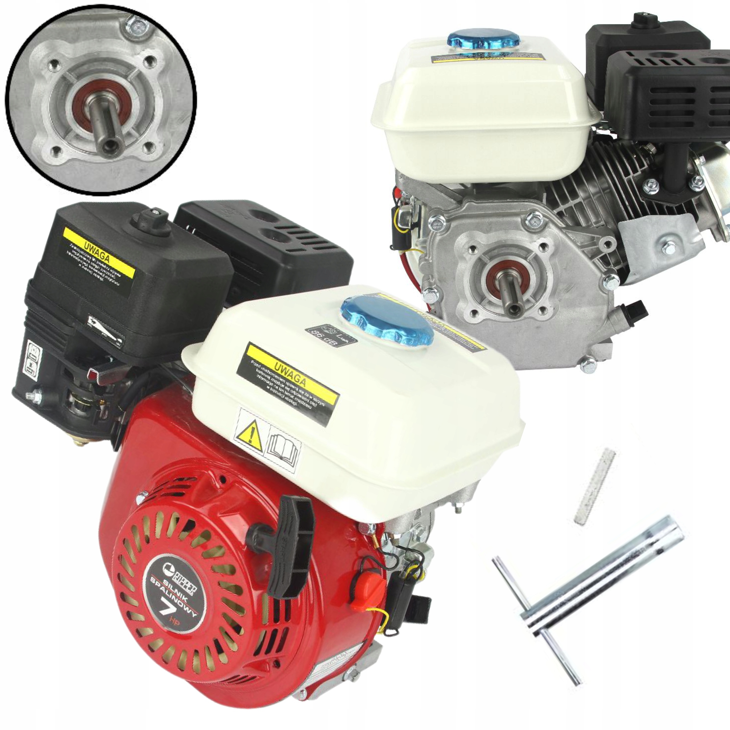 SILNIK SPALINOWY GX160 OHV DO ZAGĘSZCZARKI AGREGATU POMPY WAŁEK 19mm 7 KM