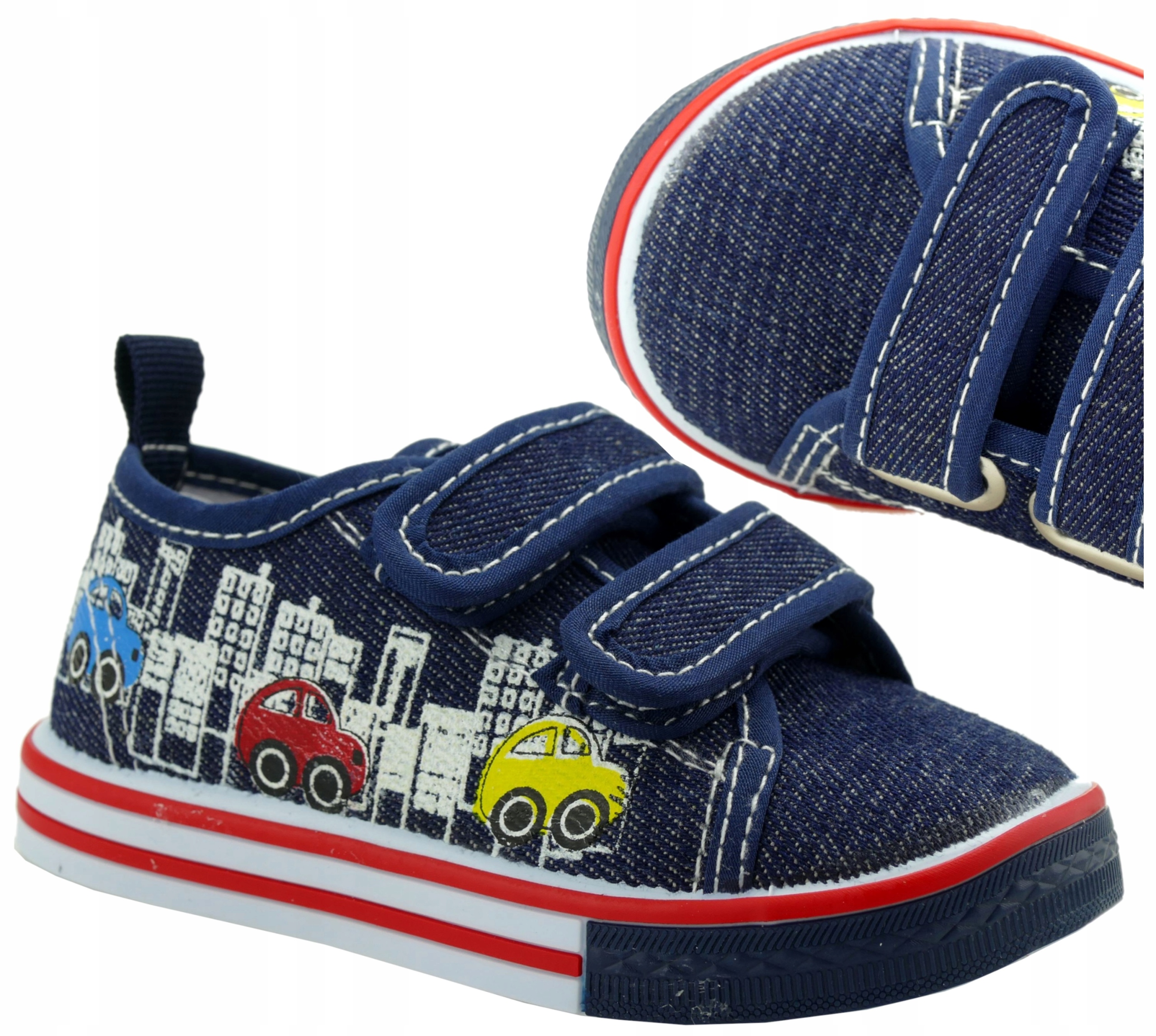

Buty Dziecięce Trampki Szkolne Rzepy 24