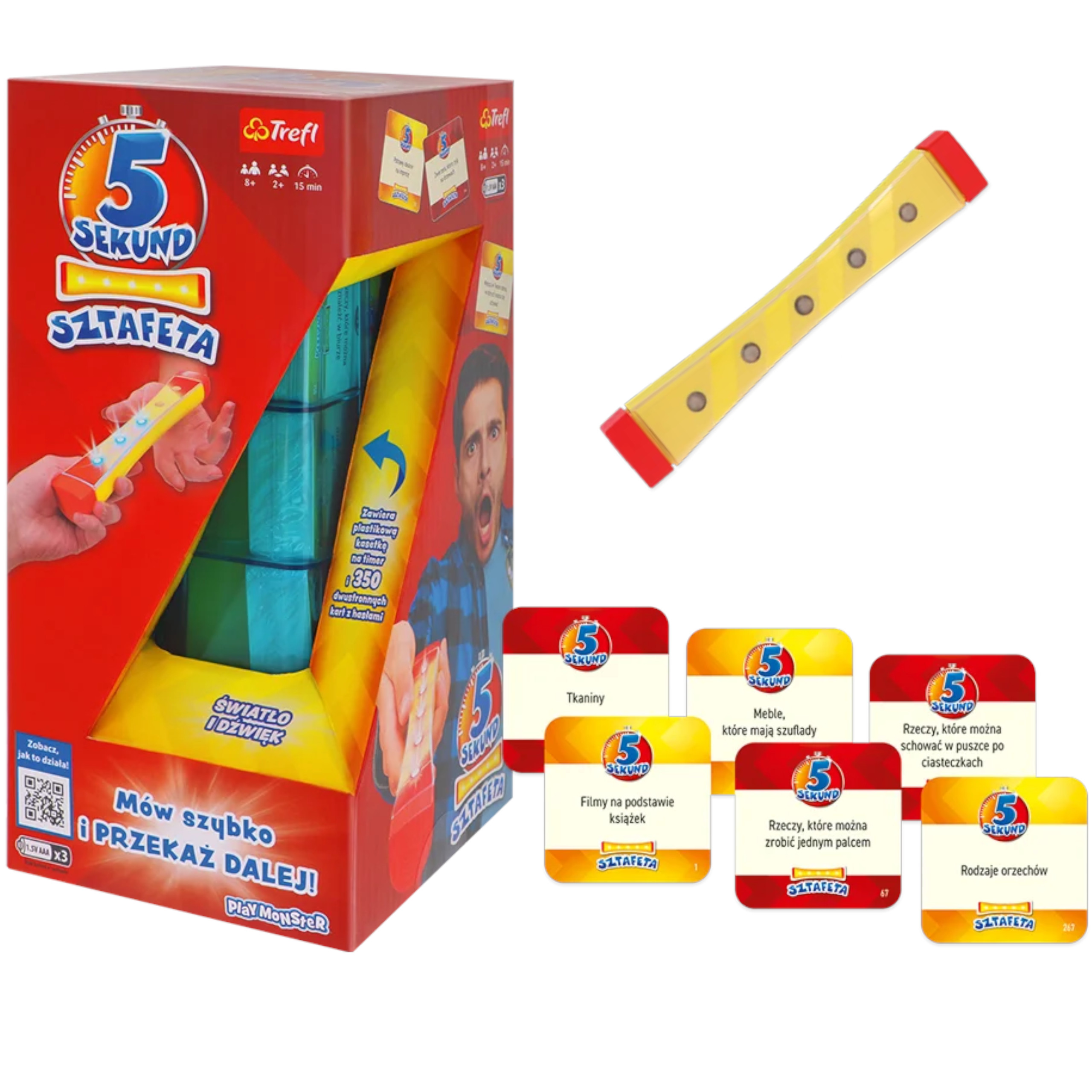 5 Sekund Gra Planszowa Sztafeta Gry dla Rodziny Planszówki Familijne