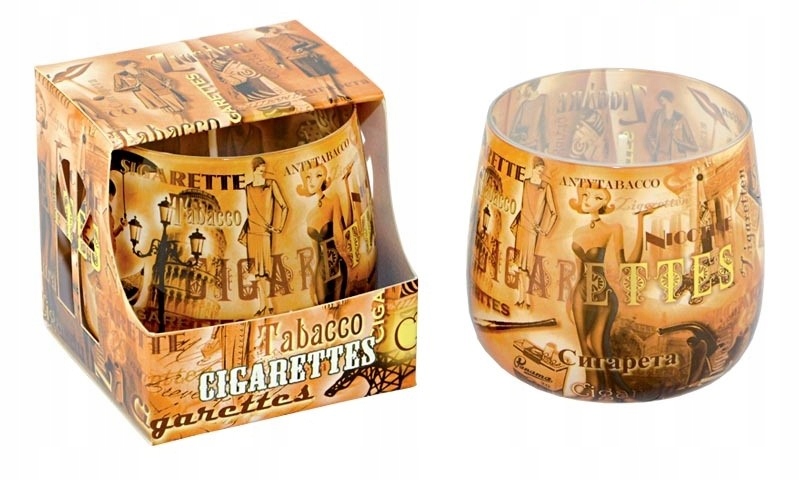 świeca w szklance z kalkomanią CIGARETTES A-190 — 6