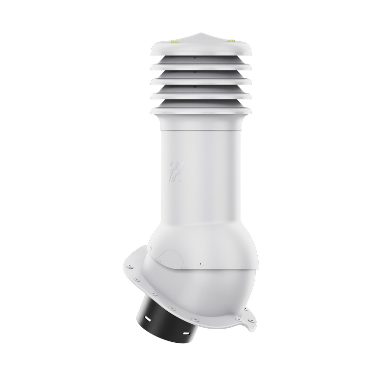 Ventilačný krb HiVent fi 150 mm pre plechovú krytinu, profil N, sivý
