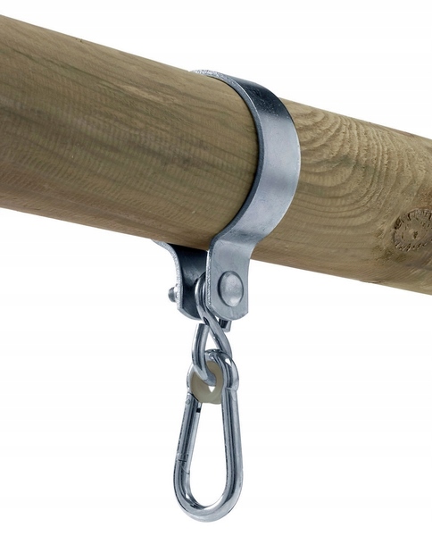 Obejma metalowa okrągła 12cm do huśtawek, KBT