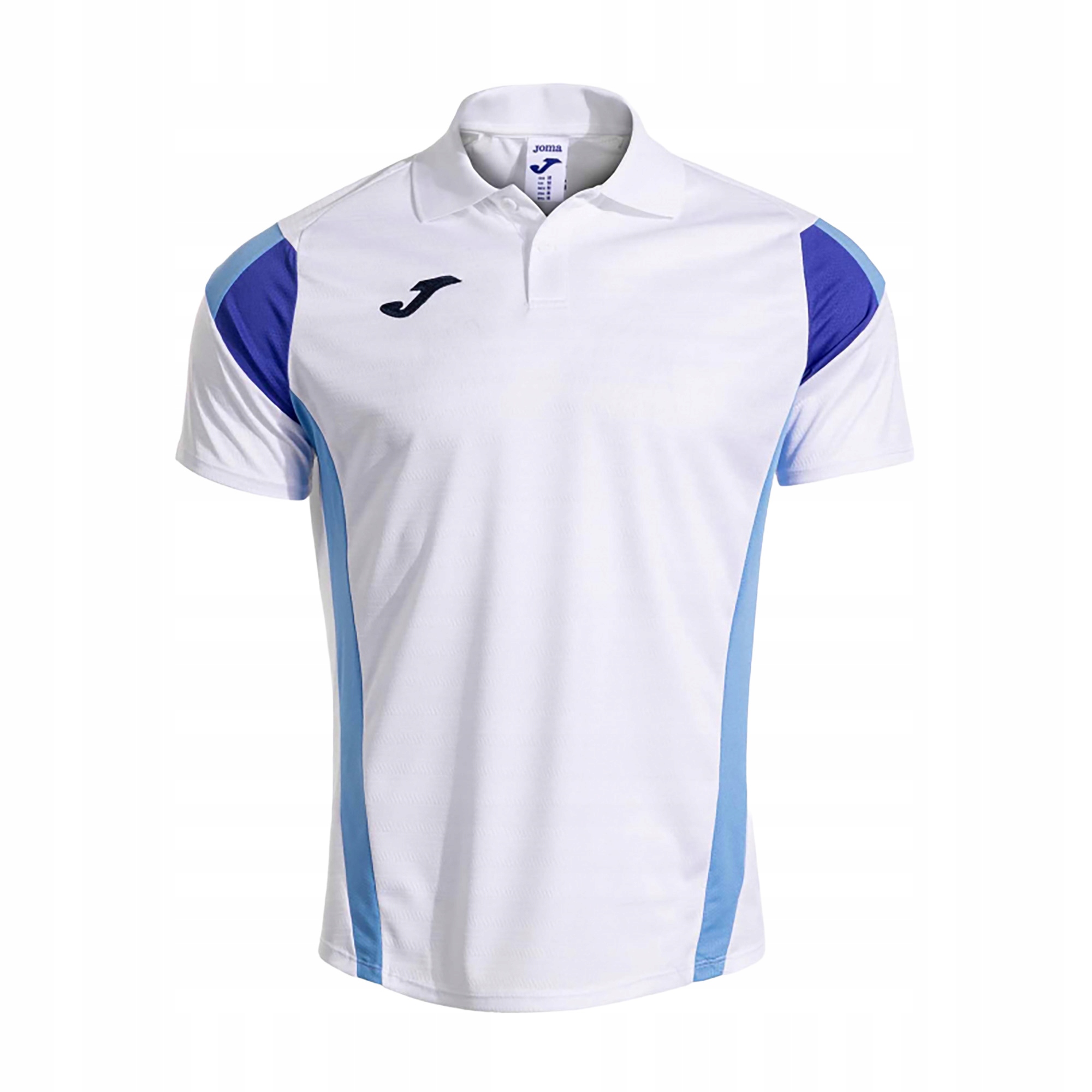 Koszulka tenisowa męska Joma Montreal white/sky blue