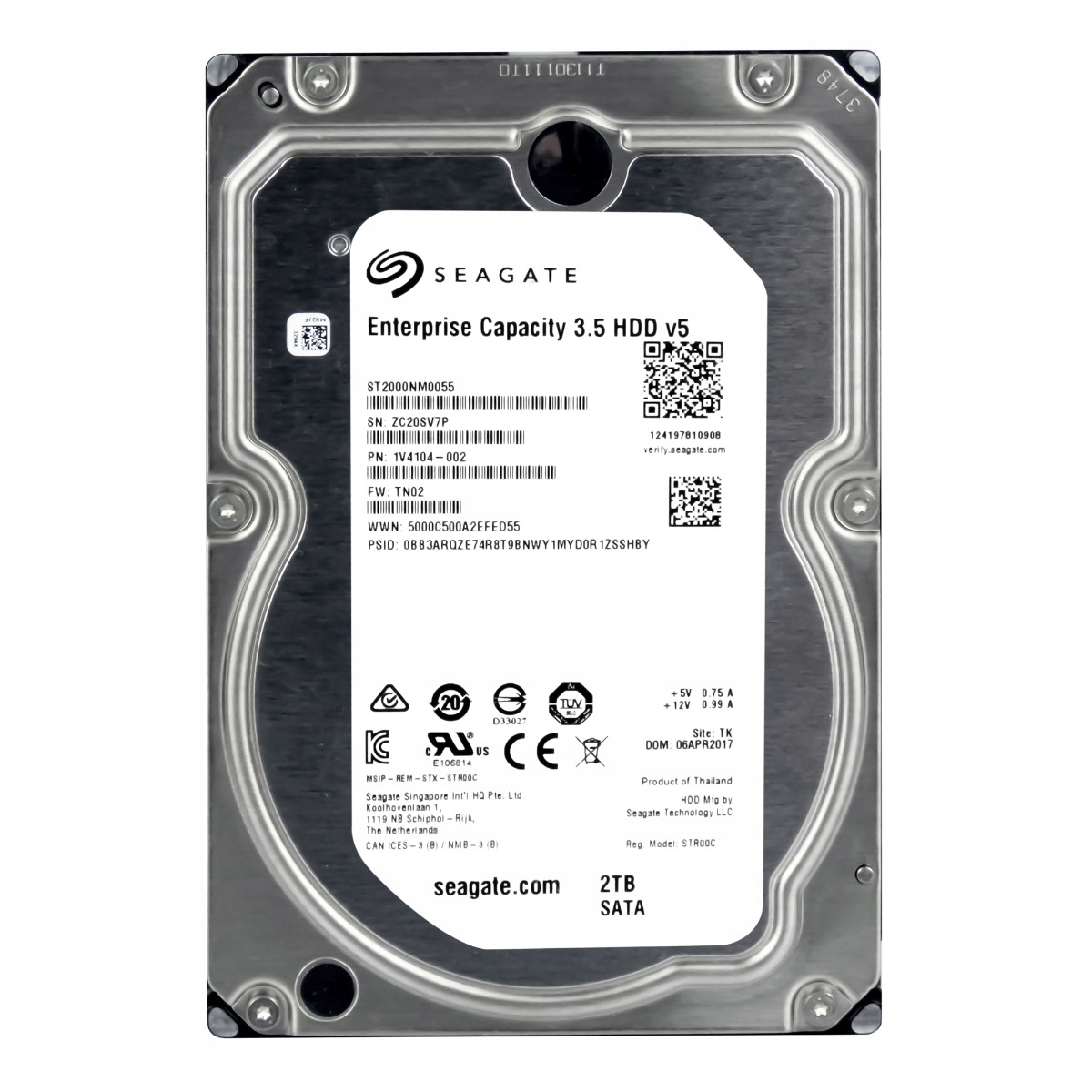 Seagate 2TB 7.2K 128MB Sata III 3.5'' ST2000NM0055