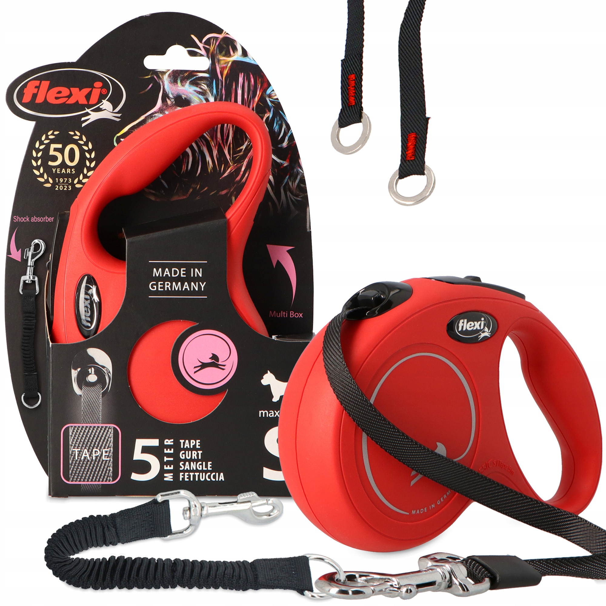 Levně Vodítko pro psa 5 m Svinovací páska Tlumič pro vodítko Trenin 3O