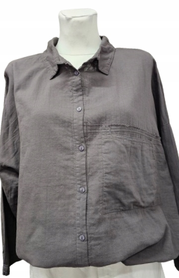 Bavlněná Košile Oversize – Surové Provedení – Pohodlná