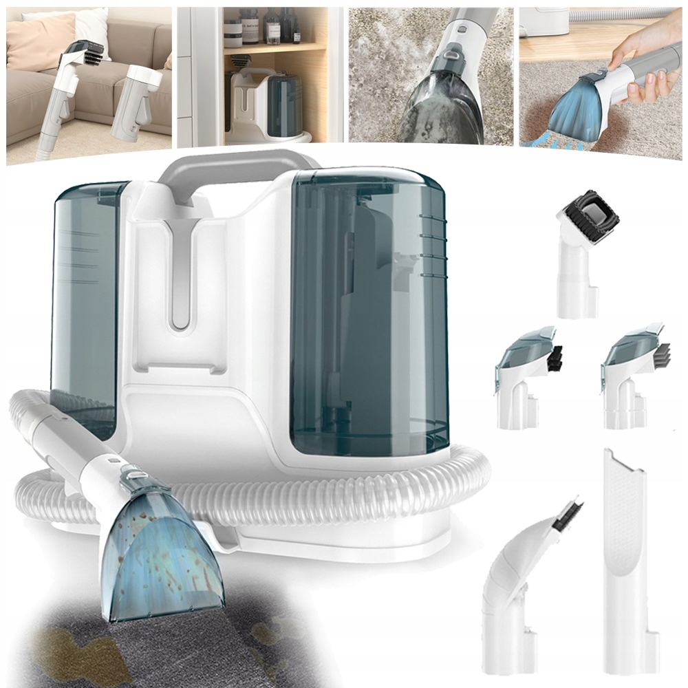 Odkurzacz Tapicerski I Odkurzacz Na Mokro, 1,8l+0.6 L Odkurzacz Piorący 6w1