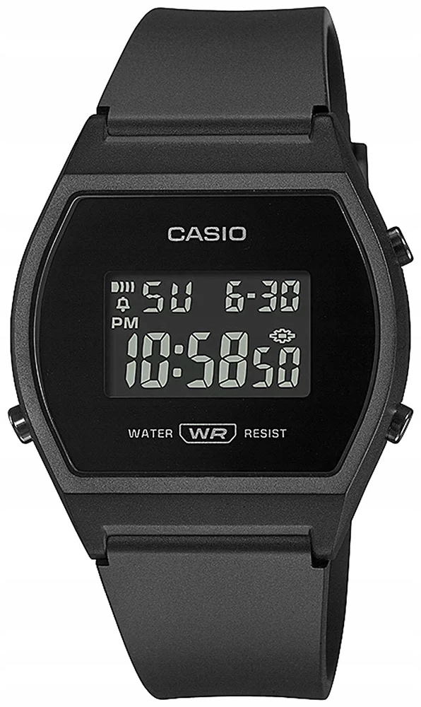 Černé sportovní dámské hodinky Casio Vintage LW-204 Retro Box+ Gravírování