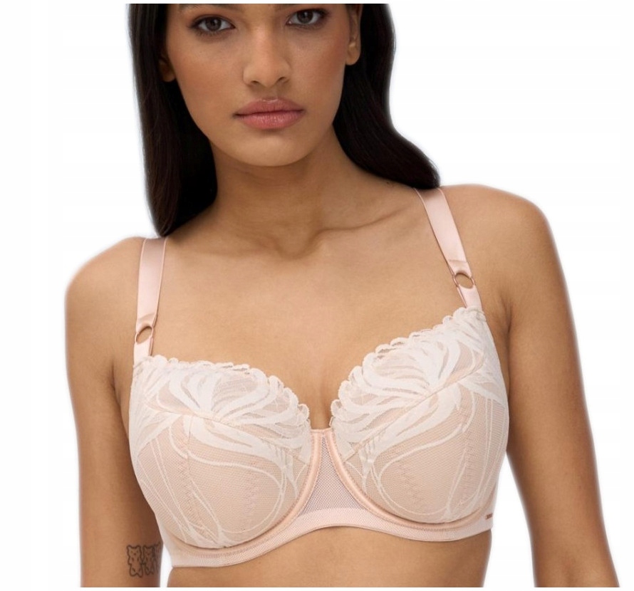 80F * Biustonosz Alles Creme Brulee Pu półusztywniany Półmiękki semi-soft