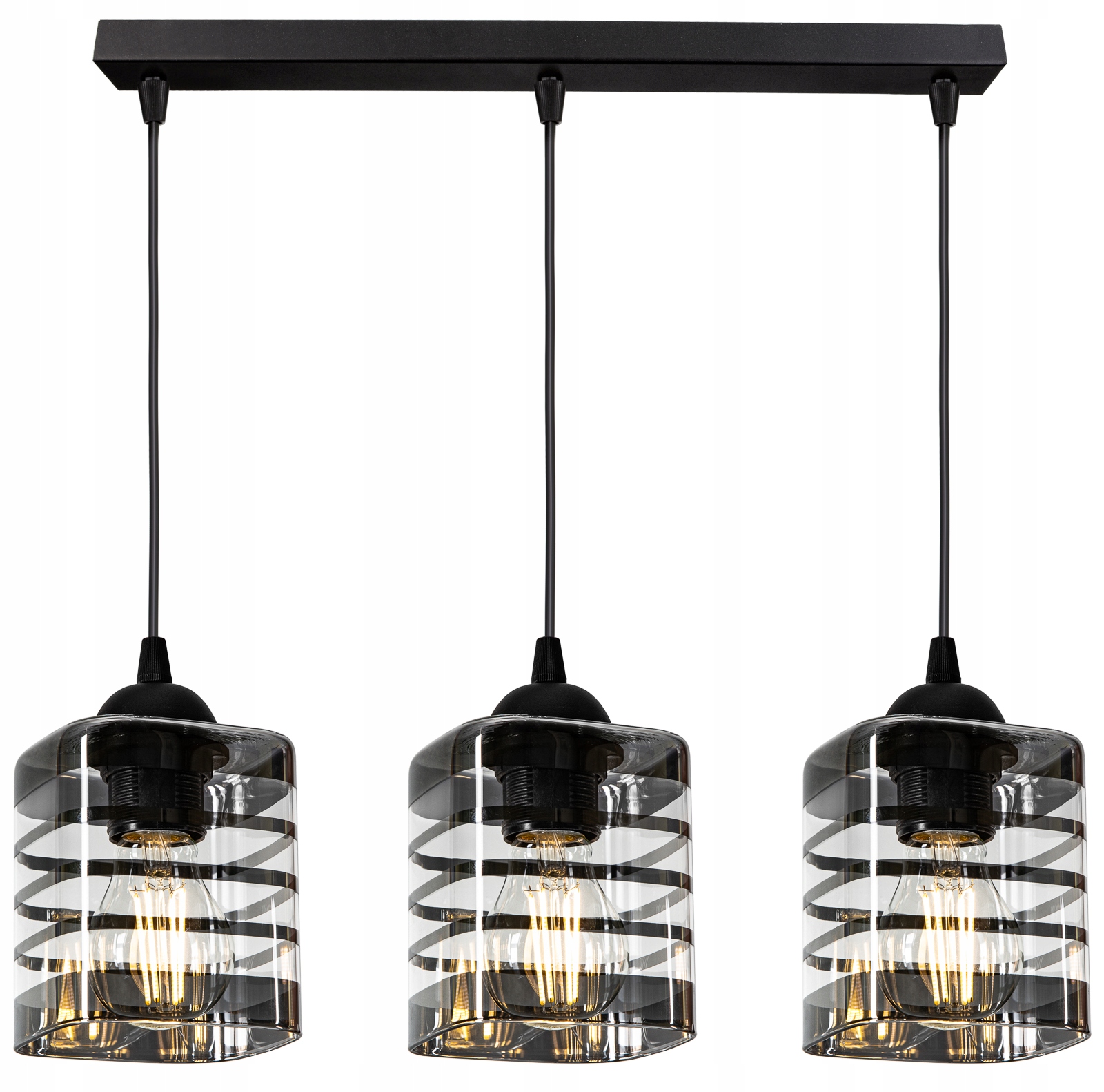 SZKLANA LAMPA WISZĄCA SUFITOWA ŻYRANDOL PLAFON LED