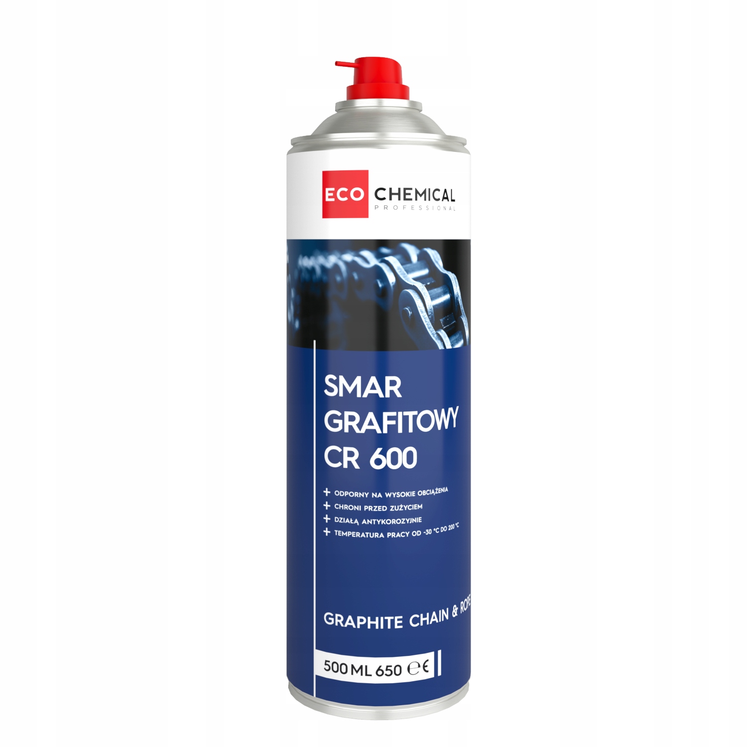 4x Cr 600 Smar do lin i łańcuchów z grafitem 500 ml Ecochemical