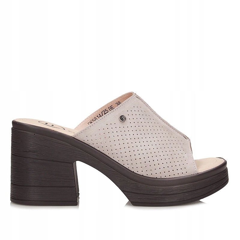 Dámské nazouváky na podpatku Filippo DK6814/25 Be