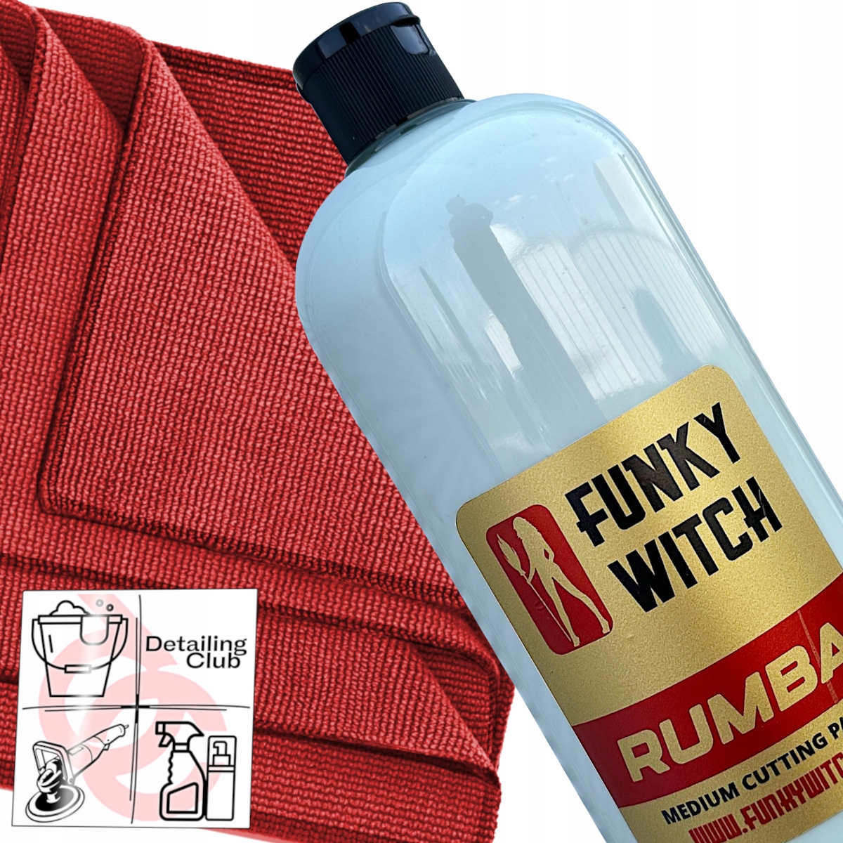 Funky Witch Rumba Medium Cutting Paste 1L Stredne rezná leštiaca pasta