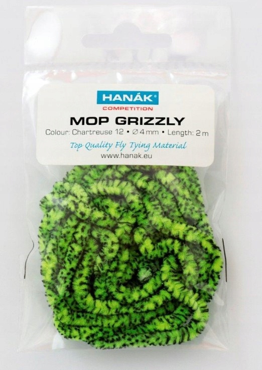Hanak Mop Grizzly 2mm kolor Chartreuse 2m