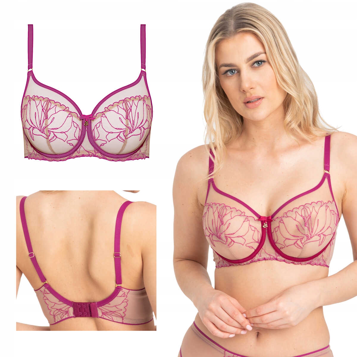 Podprsenka Irina A143 fuchsiová 80D