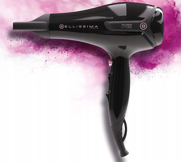 Fén na vlasy Bellissima, 11520, S9 2200, Ac motor, 2 rychlosti, 3 teploty,