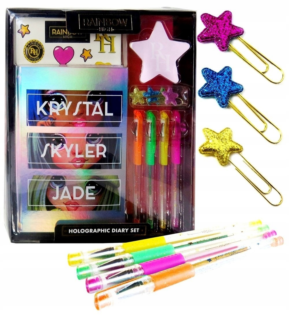 Rainbow High Pamiętnik notatnik A4 MGA z dodatkami Format A4