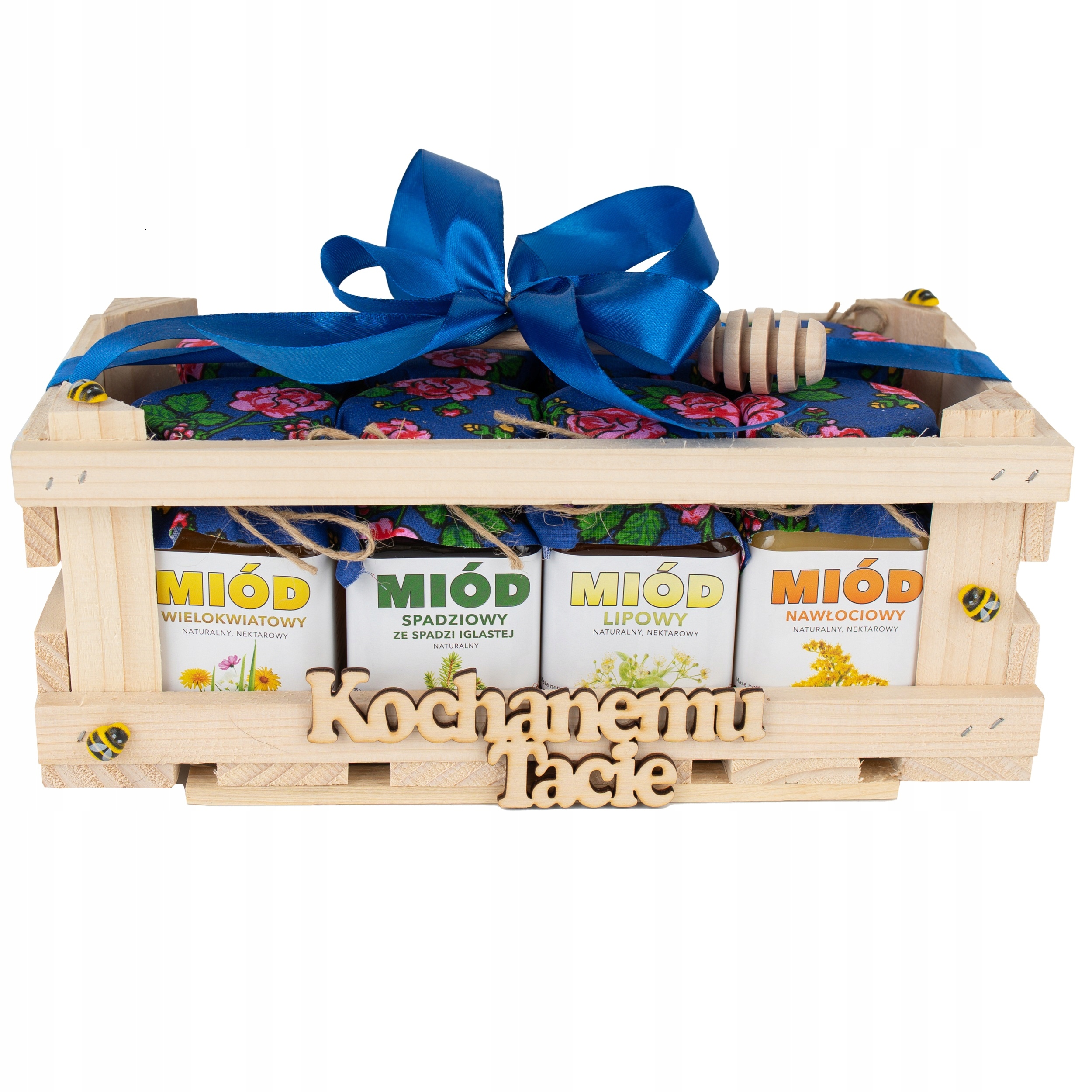 Levně Dárek pro tatínka k narozeninám sada 8 různých medů Nápis dle výběru